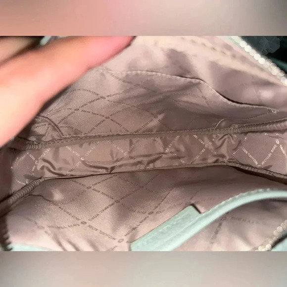 Michael Kors Fulton Mint Pink Pebbled Leather Crossbody Bag - NWT - Picture 7 of 7